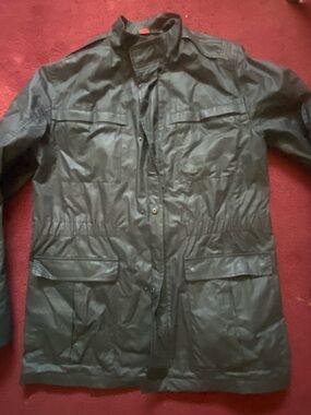 HUGO Men's Black Military Field Jacket